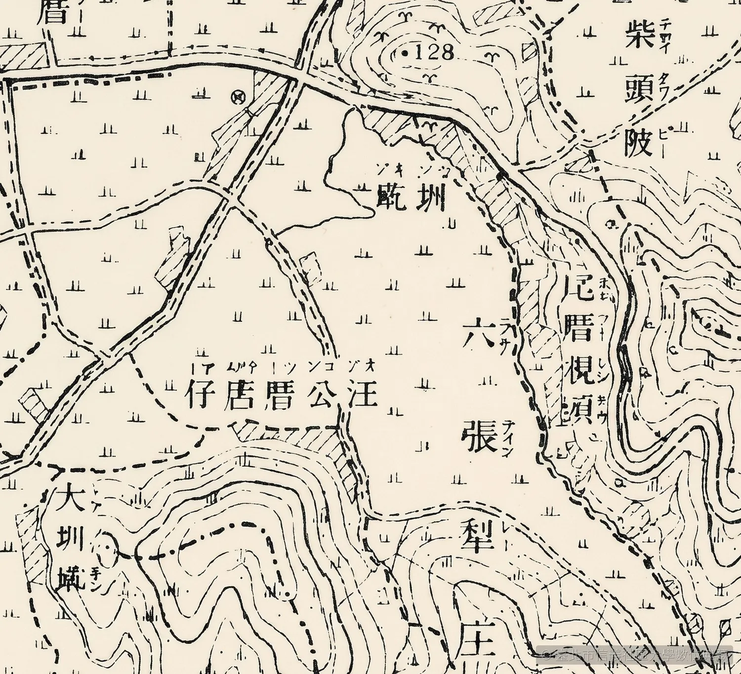 1904 台灣堡圖中的六張犁