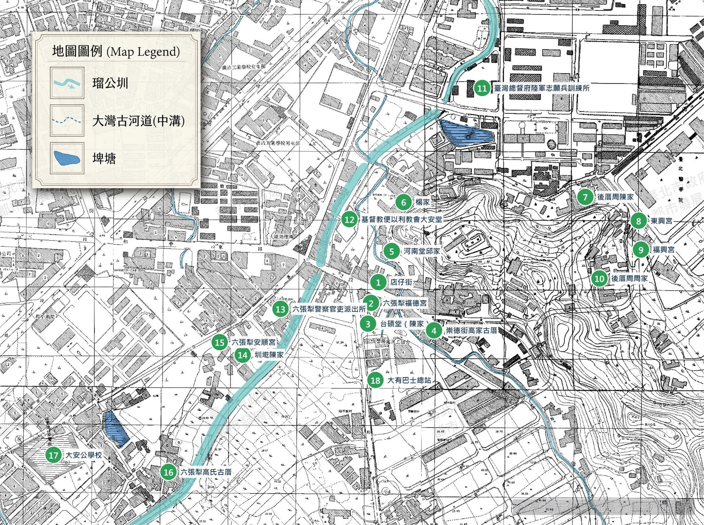 六張犁 53 年底圖